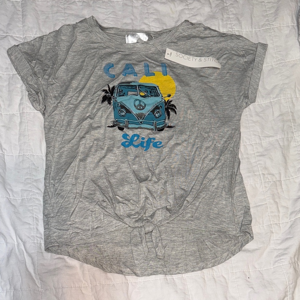 Gray Cali Life Kids T-Shirt